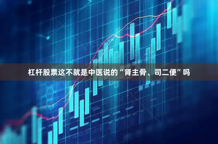 杠杆股票这不就是中医说的“肾主骨、司二便”吗
